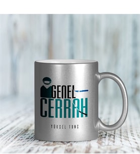 BK Gift Kişiye Özel Mesleki Genel Cerrah Gümüş Yaldızlı Kupa Bardak - 2