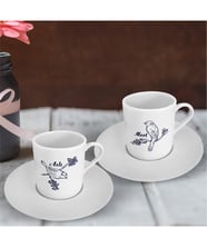 BK Gift Kişiye Özel İkili Türk Kahvesi Fincanı Takımı - 11