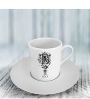 BK Gift Kişiye Özel Harfli Türk Kahvesi Fincanı (Model 1)