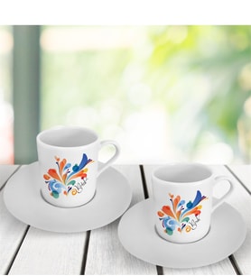 BK Gift Kişiye Özel İkili Kahve Fincanı Takımı- 4