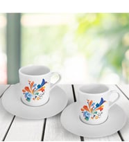 BK Gift Kişiye Özel İkili Kahve Fincanı Takımı- 4