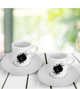 BK Gift Kişiye Özel İkili Kahve Fincanı Takımı- 3