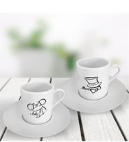 BK Gift Kişiye Özel İkili Türk Kahvesi Fincanı Takımı - 8