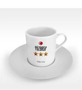 BK Gift Kişiye Özel Mesleki Yüzbaşı Türk Kahvesi Fincanı