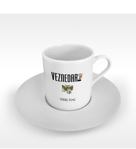 BK Gift Kişiye Özel Mesleki Veznedar Türk Kahvesi Fincanı