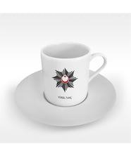BK Gift Kişiye Özel Mesleki Polis Türk Kahvesi Fincanı - 1