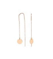 Rose Altın Plaka Küpe SV0056
