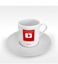 BK Gift Kişiye Özel Mesleki Youtuber Türk Kahvesi Fincanı - 1