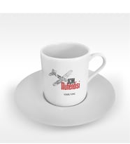 BK Gift Kişiye Özel Mesleki Uçak Mühendisi Türk Kahvesi Fincanı