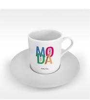 BK Gift Kişiye Özel Mesleki Moda Tasarımcısı Türk Kahvesi Fincanı - 2
