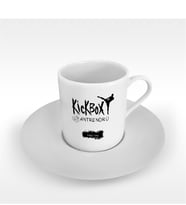 BK Gift Kişiye Özel Mesleki Kick Box Antrenörü Türk Kahvesi Fincanı - 1