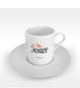 BK Gift Kişiye Özel Mesleki Jokey Türk Kahvesi Fincanı