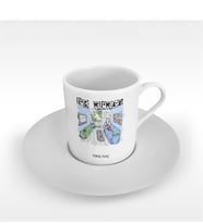 BK Gift Kişiye Özel Mesleki İç Mimar Türk Kahvesi Fincanı - 3