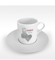 BK Gift Kişiye Özel Mesleki Hemşire Türk Kahvesi Fincanı - 4