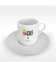 BK Gift Kişiye Özel Mesleki Aşçı Türk Kahvesi Fincanı - 3