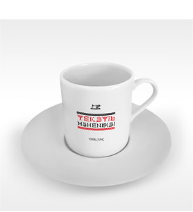 BK Gift Kişiye Özel Mesleki Tekstil Mühendisi Türk Kahvesi Fincanı - 4