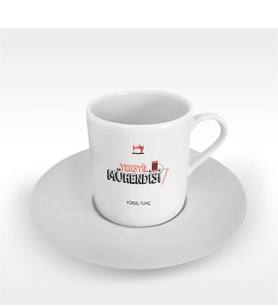 BK Gift Kişiye Özel Mesleki Tekstil Mühendisi Türk Kahvesi Fincanı - 2