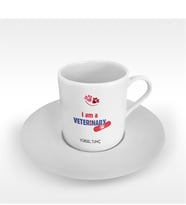BK Gift Kişiye Özel Mesleki Veteriner Hekim Türk Kahvesi Fincanı - 1