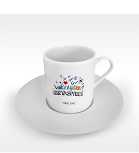 BK Gift Kişiye Özel Mesleki Kırtasiyeci Türk Kahvesi Fincanı