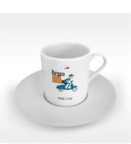 BK Gift Kişiye Özel Mesleki Kargocu Türk Kahvesi Fincanı