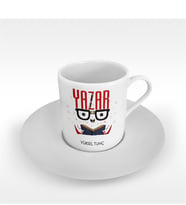 BK Gift Kişiye Özel Mesleki Yazar Türk Kahvesi Fincanı - 1