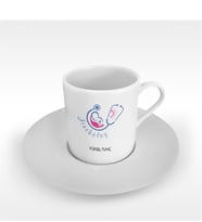 BK Gift Kişiye Özel Mesleki Jinekolog Türk Kahvesi Fincanı - 2