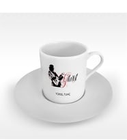 BK Gift Kişiye Özel Mesleki Gitarist Türk Kahvesi Fincanı - 1