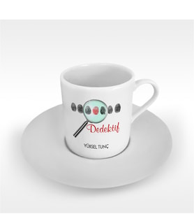 BK Gift Kişiye Özel Mesleki Dedektif Türk Kahvesi Fincanı - 2