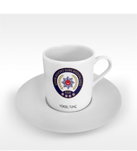 BK Gift Kişiye Özel Mesleki Çevik Kuvvet Türk Kahvesi Fincanı - 2