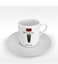 BK Gift Kişiye Özel Mesleki Binbaşı Türk Kahvesi Fincanı