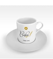 BK Gift Kişiye Özel Mesleki Başkan Türk Kahvesi Fincanı - 3