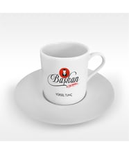 BK Gift Kişiye Özel Mesleki Başkan Türk Kahvesi Fincanı - 2