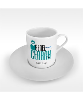 BK Gift Kişiye Özel Mesleki Genel Cerrah Türk Kahvesi Fincanı - 2