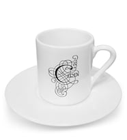 BK Gift Kişiye Özel Harfli Türk Kahvesi Fincanı (Model 2)