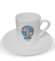 BK Gift Kişiye Özel Balık Burcu Türk Kahvesi Fincanı
