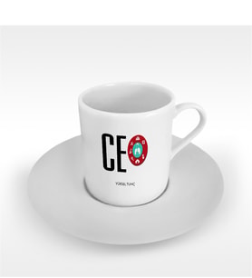 BK Gift Kişiye Özel Mesleki CEO Türk Kahvesi Fincanı - 2