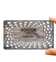 BK Gift Kişiye Özel Mesleki Doktor Ahşap Kartvizit (Model 6-4) 50 ADET