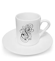 BK Gift Kişiye Özel Kaligrafi Harfli Türk Kahvesi Fincanı (Model 2)