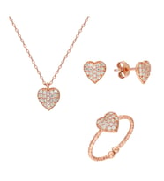 Gümüş Kalp Set EG0416S- Çiçeksepeti