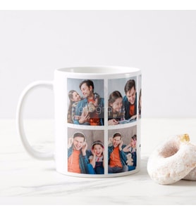 Babaya Hediyelik 9 Fotoğraflı Mesajlı Kolaj Kupa Baskı