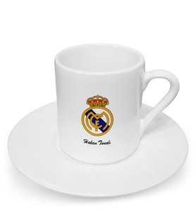BK Gift Kişiye Özel Real Madrid Türk Kahvesi Fincanı