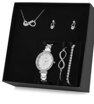 Annem Yazılı Kolye Küpe Bileklik Saat Seti Hediye Set Ps0783