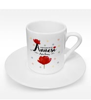 BK Gift Kişiye Özel Dünyanın En İyi Annesi Tasarımlı Türk Kahvesi Fincanı - 10