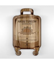 BK Gift Kişiye Özel Mesleki Turizm & Seyahat Ahşap Kartvizit (Model 2-8) 50 ADET