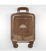 BK Gift Kişiye Özel Mesleki Turizm & Seyahat Ahşap Kartvizit (Model 2-5) 50 ADET