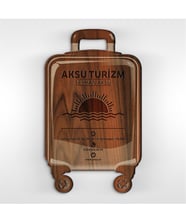 BK Gift Kişiye Özel Mesleki Turizm & Seyahat Ahşap Kartvizit (Model 2-4) 50 ADET