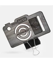 BK Gift Kişiye Özel Mesleki Fotoğraf Stüdyosu Ahşap Kartvizit (Model 2-6) 50 ADET