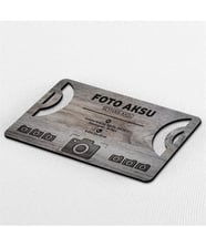 BK Gift Kişiye Özel Mesleki Fotoğraf Stüdyosu Ahşap Kartvizit (Model 1-8) 50 ADET