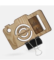 BK Gift Kişiye Özel Mesleki Fotoğrafçı Ahşap Kartvizit (Model 2-2) 50 ADET