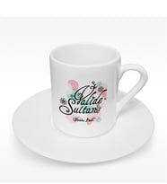 BK Gift Kişiye Özel Valide Sultan Tasarımlı Türk Kahvesi Fincanı - 3